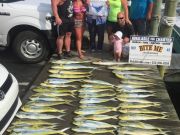 Bite Me Sportfishing Charters, Big mess of mahi and a sail for Ms Iris!