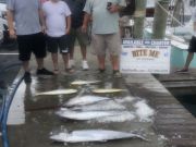 Bite Me Sportfishing Charters, kinda choppy and rainy but we scrapped it out