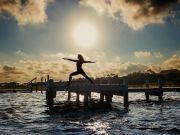 Cafe Pamlico, Yoga on the Waterfront Deck with Dare To Yoga
