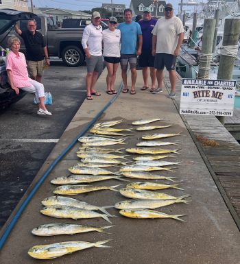 Bite Me Sportfishing Charters, Team Monkalur on the dolphins