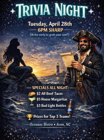 Oceanas Bistro, Trivia Night