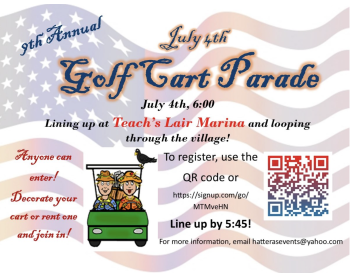 Hatteras Village, July 4th Golf Cart Parade