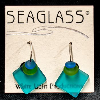 Fisherman's Daughter Hatteras Boutique, Seaglass Home Run Earrings