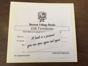 Buxton Village Books, Gift Certificates