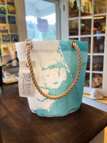 Buxton Village Books, Custom Outer Banks Bucket Sea Bag