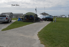 Tent sites at Camp Hatteras
