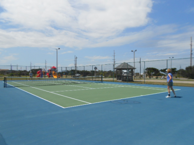 Tennis courts at Camp Hatteras