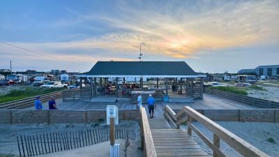 Oceanside pavilion at Camp Hatteras RV Park & Resort