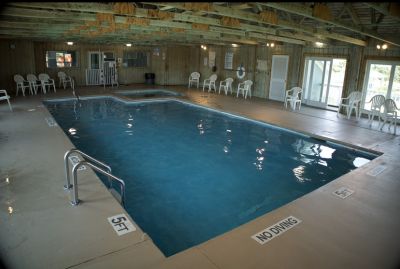 Enjoy our hot tub and indoor pool, open all year.