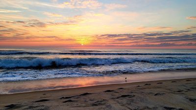 Enjoy a sunrise over the Atlantic.