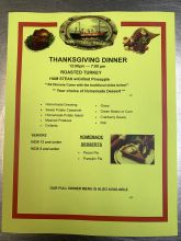 Diamond Shoals Restaurant, Thanksgiving Day Dinner this Thursday